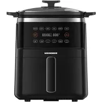 Heinner Airfryer 5L – 2600W Heteluchtfriteuse – Olievrij Frituren – Digitale Touchbediening – 6 Voorgeprogrammeerde Programma’s – Gezond & Vetarm Koken