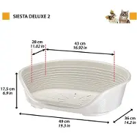 Ferplast - Honden- en kattenhuis - Extra klein hondenhuis - 100% gerecycled plastic - Wasbaar hondenhuis - Ademend en antislip - Ja