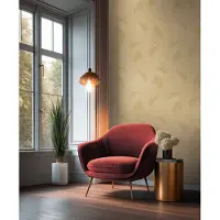 A.S. Création GEOMETRISCH PATROON BEHANG | Subtiel glanzend - Bruin Geel Wit - Cuba II