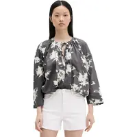 Marc O'Polo Blouse donkergrijs / wit