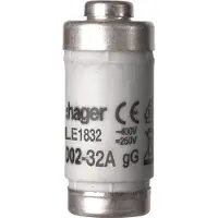 Hager D02 32A 400V Gg Smeltveiligheid Met Indicator - Le1832 [10 Stuks]