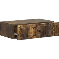 vidaXL Wandgemonteerde Zijtafel Gerookt eiken 59 x 34,5 x 17 cm