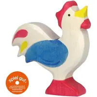 Holztiger Houten Haan Blauw