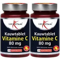Lucovitaal 2x Vitamine C 80mcg Kauwtablet Citroen 200 tabletten