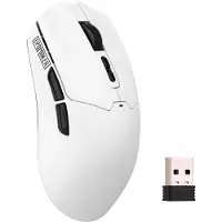EPOMAKER Click Lite - Draadloze Gaming Muis - 59g Ultralicht - PAW3311 Sensor - 12.000 DPI - Tri-Mode (2.4G/BT/USB-C) - 500mAh Batterij - 5 Programmeerbare Knoppen - Wit