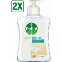 Dettol – Handzeep Gevoelige Huid – Mild & Verzorgend – 250 ml - Voordeelverpakking - 2 stuks