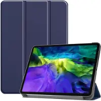 Eforyou Tri-fold Hoes voor iPad Air 13 inch (2024/2026) & iPad Pro 12.9 (2018-2022) - Book Case met Stand - Auto Sleep/Wake - Donkerblauw