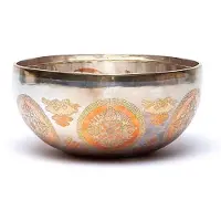 Phoenix Verzilverde Klankschaal Groene Tara - ±23cm; ±1350-1600g - ±23cm; ±1350-1600g