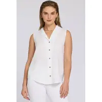 Nydj Gabrielle Mouwloze Linnen Blouse