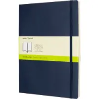 Moleskine Classic Notitieboek - Extra Large - Softcover - Blanco - Saffier Blauw
