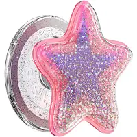 PopSockets , Smartphone PopGrip Premium MagSafe Glitter Ster Effect, Roze