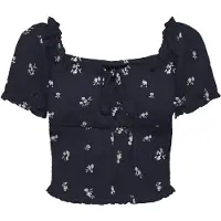 ONLY Blouse 'ONLHillary' donkerblauw / lichtgrijs