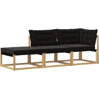 vidaXL Buiten bank set Massief Acacia Hout Wit