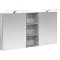 vidaXL Badkamerkast set 3 st 130 x 14,5 x 70 cm Bewerkt hout