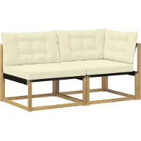vidaXL Buiten bank set Massief Acacia Hout Wit