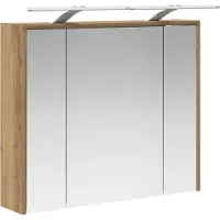 vidaXL Badkamerspiegelkast Ambachtelijk Eiken 73,5 x 16 x 62,5 cm
