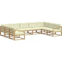 vidaXL Buiten bank set 7 pcs Massief Acacia Hout