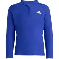 Adidas Functioneel shirt 'LONG SLEEVES ZIP RASHGUARD' blauw / wit