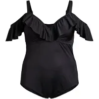 Swim By Zizzi Badpak 'SALLICA' zwart