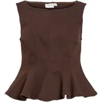 Vila Blouse 'VIchia' bruin