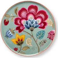 Pip studio Taartplateau Home Mini Cake Tray Blooming Tales Fantasy Blue 21 cm