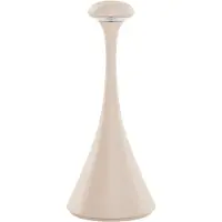 Sigor LED oplaadbare tafellamp Nudrop mini, dune beige, IP54, dimbaar, crème / amber, Woon-/ Eetkamer, Aluminium