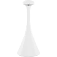 Sigor LED oplaadbare tafellamp Nudrop mini, sneeuwwit, IP54, dimbaar, wit / opaal, Woon-/ Eetkamer, Aluminium