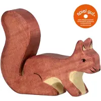 Holztiger Figurine - Staande bruine eekhoorn