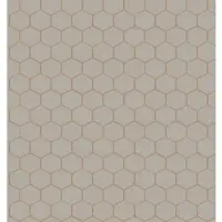 DecoMode Vliesbehang Hexagon - Taupe - 10,05 M X 52 Cm