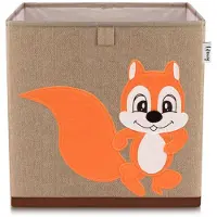 Lifeney Opbergdoos van stof voor kinderen "eekhoorn", compatibel met Ikea Kallax