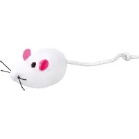 Trixie set muizen pluche met catnip wit/grijs - Speelgoed kat