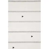Zusss Set Van 2 Placemats Strepen / Hartjes 100% Katoen Zand / Antracietgrijs