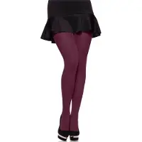 Merry Style MS-GB-162 Dames Panty - 60 DEN -Plus Size - Grote maat - Polyamide - Wijnrood - XL