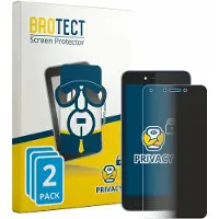 BROTECT - privacy screenprotector voor Tecno Pouvoir 1 - Folie Beschermfolie Blauwlichtfilter 2 Stuks