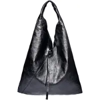 Isabella Rhea Zwart Rundleer Tas