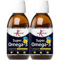 Lucovitaal 2x Omega 3 Vloeibaar Sinaasappelsmaak 125 ml