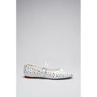 And Other Stories & Other Stories Lea Deco Ballerina White Maat: 38 | Ballerina's Outlet | Dames | Wit