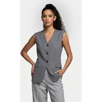 And Other Stories & Other Stories Louisa Vest Grey Maat: 38 | Gilets Outlet | Dames | Grijs