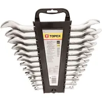 GRUPA TOPEX Topex Steeksleutelset 6-32mm Din 3110