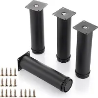 OEM 4 RVS-standaarden - 200 mm - voor bureau/tafel/bed/bank - zwart