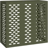Syfax Airconditioner hoes Olijfgroen 110 x 50 x 105 cm Staal