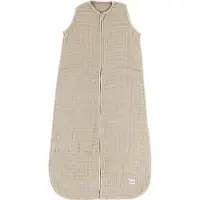 Meyco Baby Uni baby zomerslaapzak - pre-washed hydrofiel - sand - 90cm - 0.5 TOG