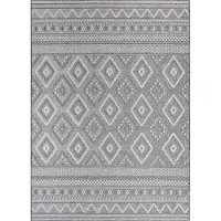 TT Home Binnen- en buitentapijt weerbestendig balkon keuken woonkamer tapijt 80 x 150 cm Rond 80 x 150 cm Rond grijs