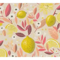A.S. Création CITROENEN BEHANG | Keuken - Beige Geel Rood Lila Wit - Pintwalls III
