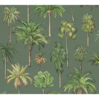 A.S. Création PALMBOMEN BEHANG | Botanisch - Groen Beige Bruin Geel - Pintwalls III