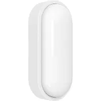 MEGATRON Wandlamp buiten Zella Neo XL, dimbaar, wit / opaal, Hal, Kunststof, Wandlamp buiten