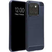 IMoshion Brushed Backcover voor de Motorola Moto G77 - Donkerblauw