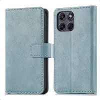 IMoshion Luxe Bookcase voor de Motorola Moto G77 - Lichtblauw