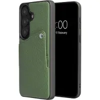 Selencia Riva Backcover met Pashouder voor de Samsung Galaxy S26 - Sage Green