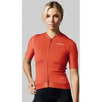 Acelera Pro Wielershirt - Fietsshirt Dames Korte Mouw - Wielrenshirt - Fietskleding - Oranje - Maat M
